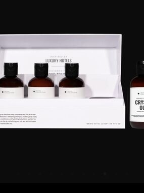 NIB HOTEL COLLECTION Crystal Oud Luxury Body Care Travel Set